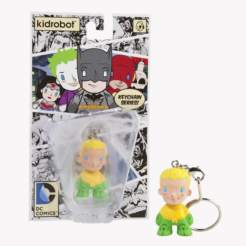 Kidrobot DC Comics Aquaman Vinyl Figure Keychain - Radar Toys