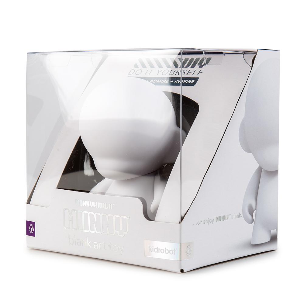 Kidrobot Munnyworld White 4 Inch Blank Figure