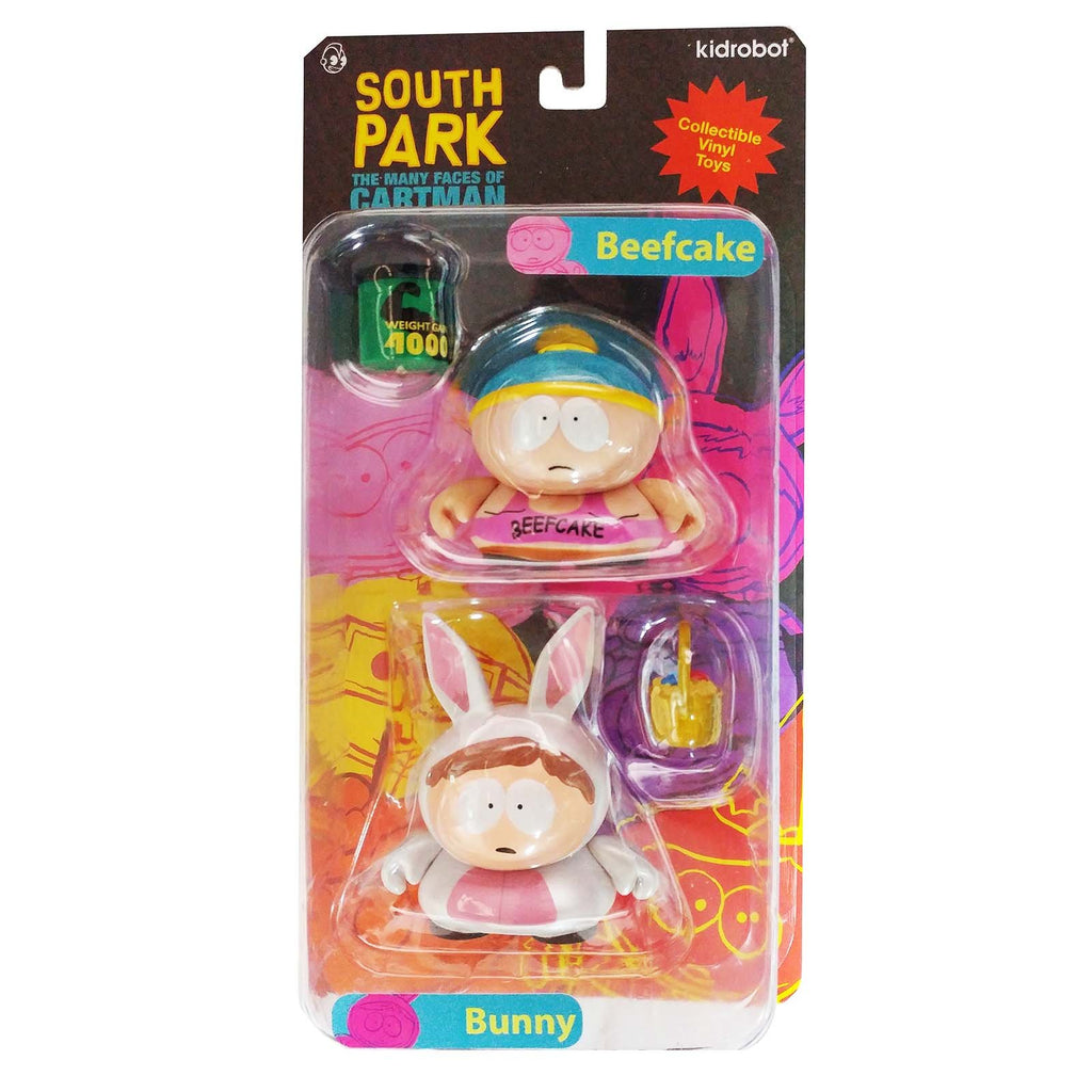 Kidrobot South Park Many Faces Of Cartman Beefcake Bunny Figure Set