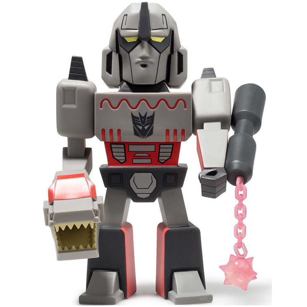 Kidrobot Transformers Vs G.I. Joe Medium Gray Megatron Vinyl Figure - Radar Toys
