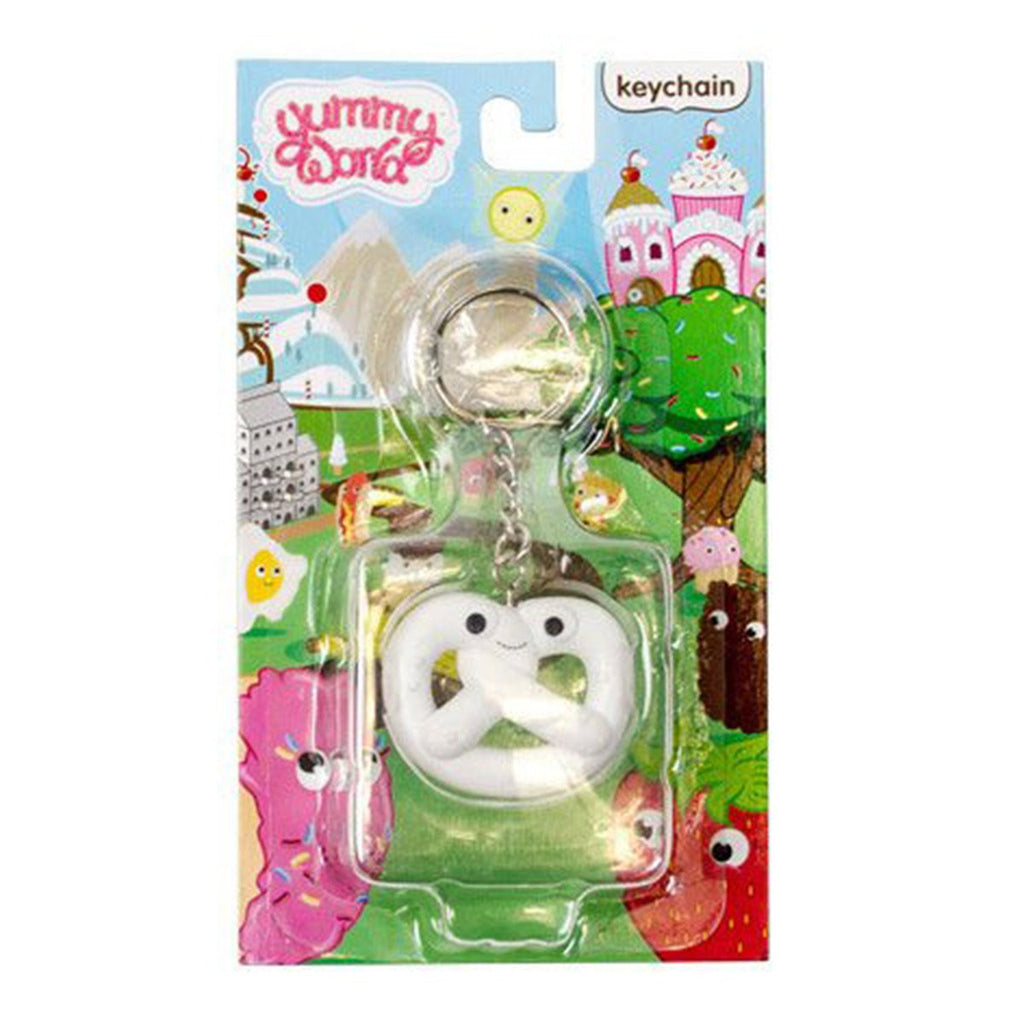 Kidrobot Yummy World Pretzel With White Yogurt Vinyl Figure Keychain