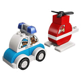 LEGO® DUPLO® Fire Helicopter And Police Car Building Set 10957 - Radar Toys