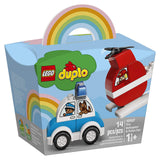 LEGO® DUPLO® Fire Helicopter And Police Car Building Set 10957 - Radar Toys