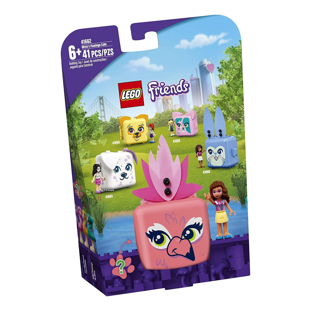 LEGO® Friends Olivia's Flamingo Cube Building Set 41662 - Radar Toys