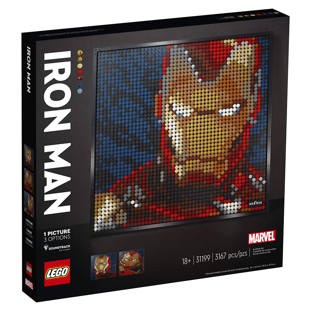 LEGO® Marvel Studios Iron Man Portrait Building Set 31199