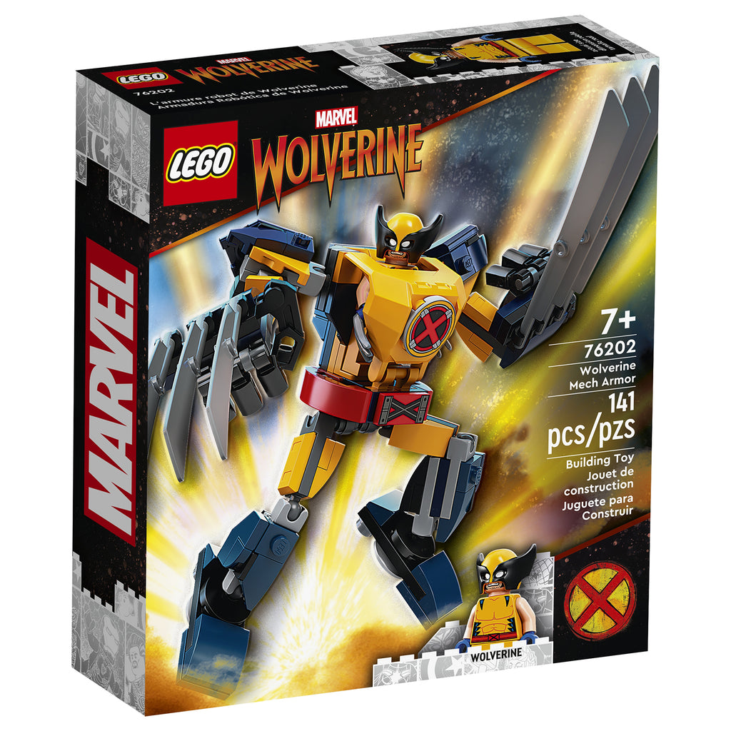 LEGO® Marvel Wolverine Mech Armor Building Set 76202 - Radar Toys