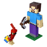 LEGO® Minecraft Steve BigFig With Parrot Building Set 21148 - Radar Toys