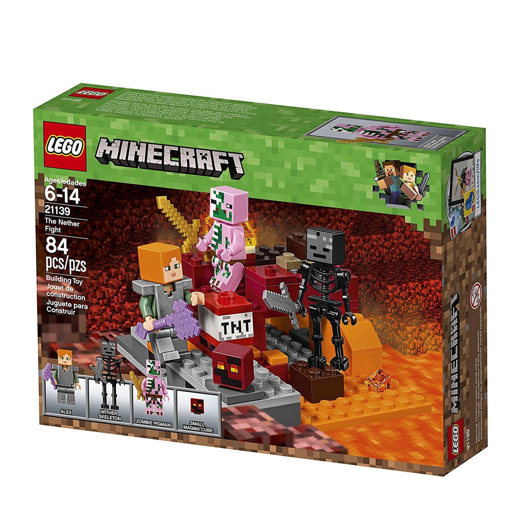 LEGO® Minecraft The Nether Fight Building Set 21139 - Radar Toys