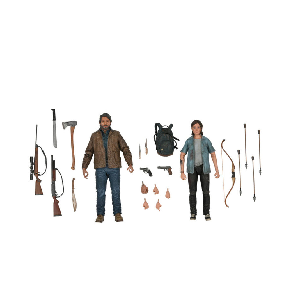 NECA The Last Of Us Part II Joel And Ellie 8 Inch Figure Set