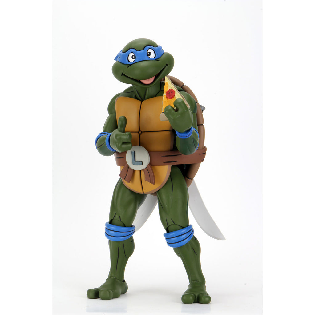 NECA Teenage Mutant Ninja Turtles Cartoon Leonardo Quarter Scale Figure