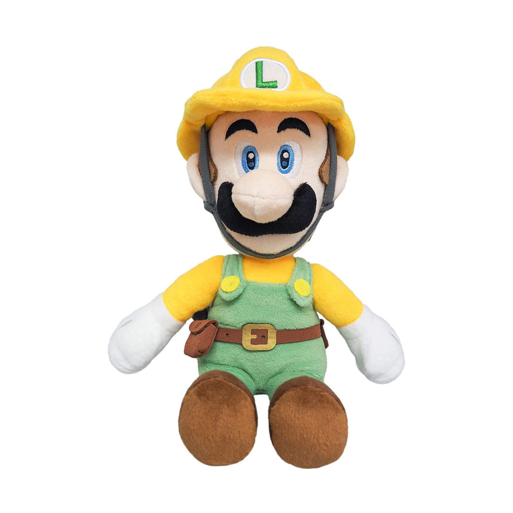 Little Buddy Super Mario All Star Builder Luigi 10 Inch Plush Figure - Radar Toys