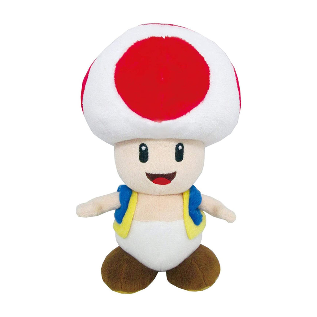 Little Buddy Super Mario All Star Red Toad 8 Inch Plush Figure