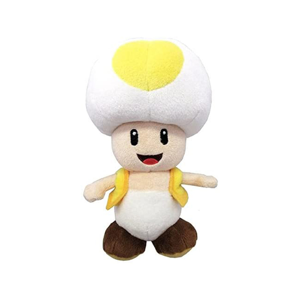 Little Buddy Super Mario All Star Yellow Toad 8 Inch Plush Figure