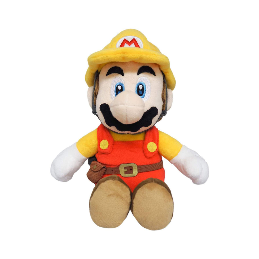 Little Buddy Super Mario Builder Mario 10 Inch Plush Figure