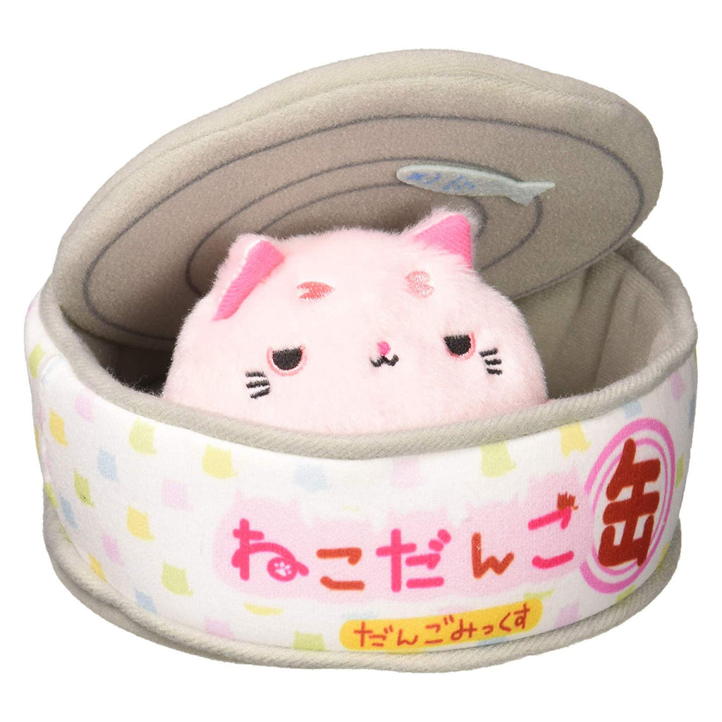 Little Buddy Pink Neko Dango In Can Plush
