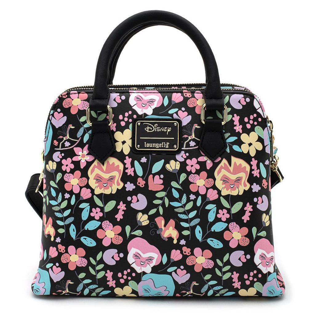 Loungefly Alice In Wonderland Flowers All Over Print Crossbody Bag Purse