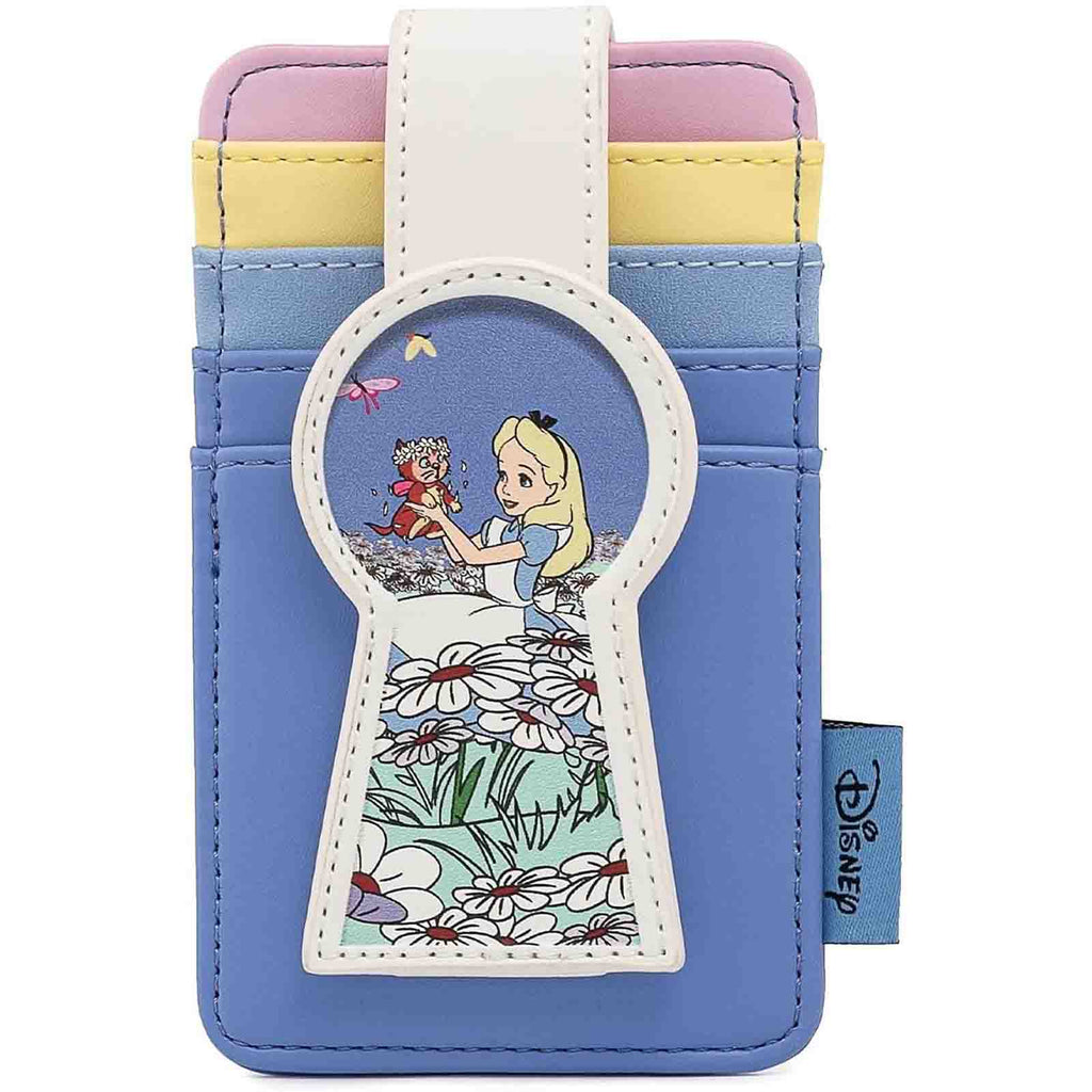 Loungefly Disney Alice In Wonderland Key Hole Card Holder ID Wallet