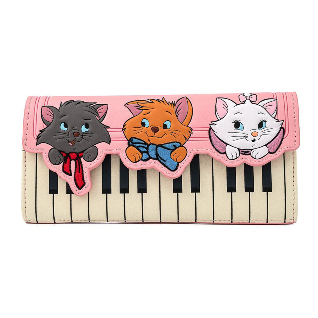 Loungefly Disney Aristocats Piano Kitties Trifold Wallet
