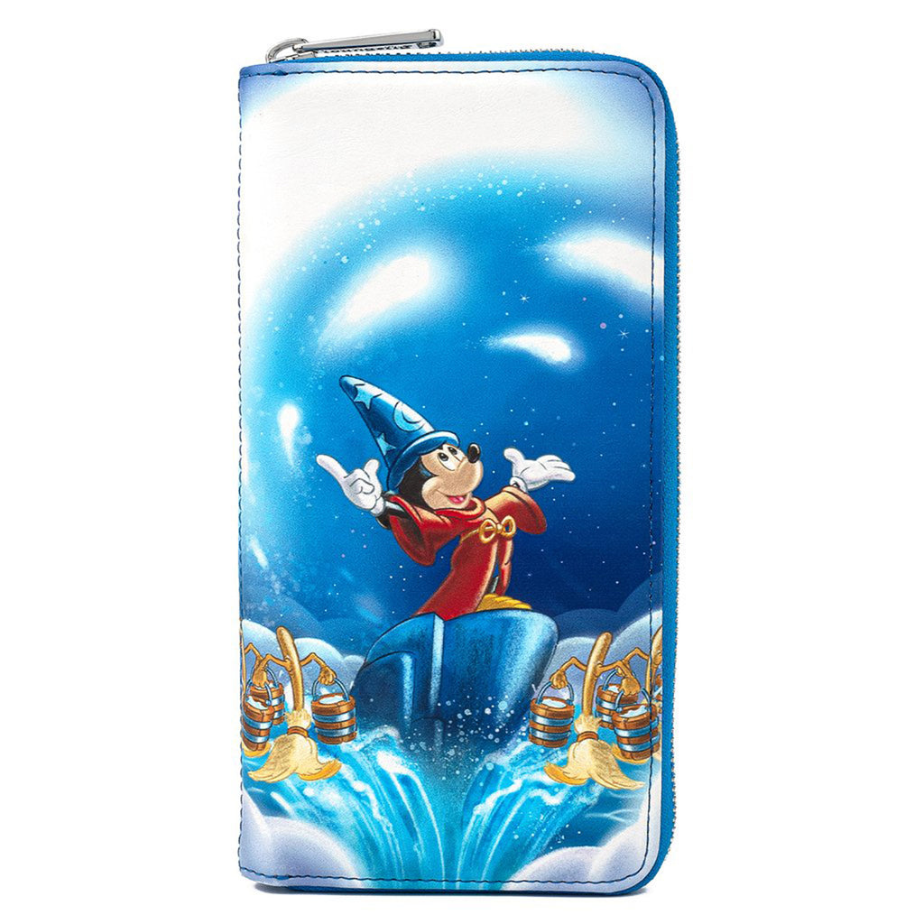 Loungefly Disney Fantasia Sorcerer Mickey Zip Around Wallet