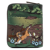 Loungefly Disney Fox And The Hound Copper Tod Zip Around Wallet - Radar Toys