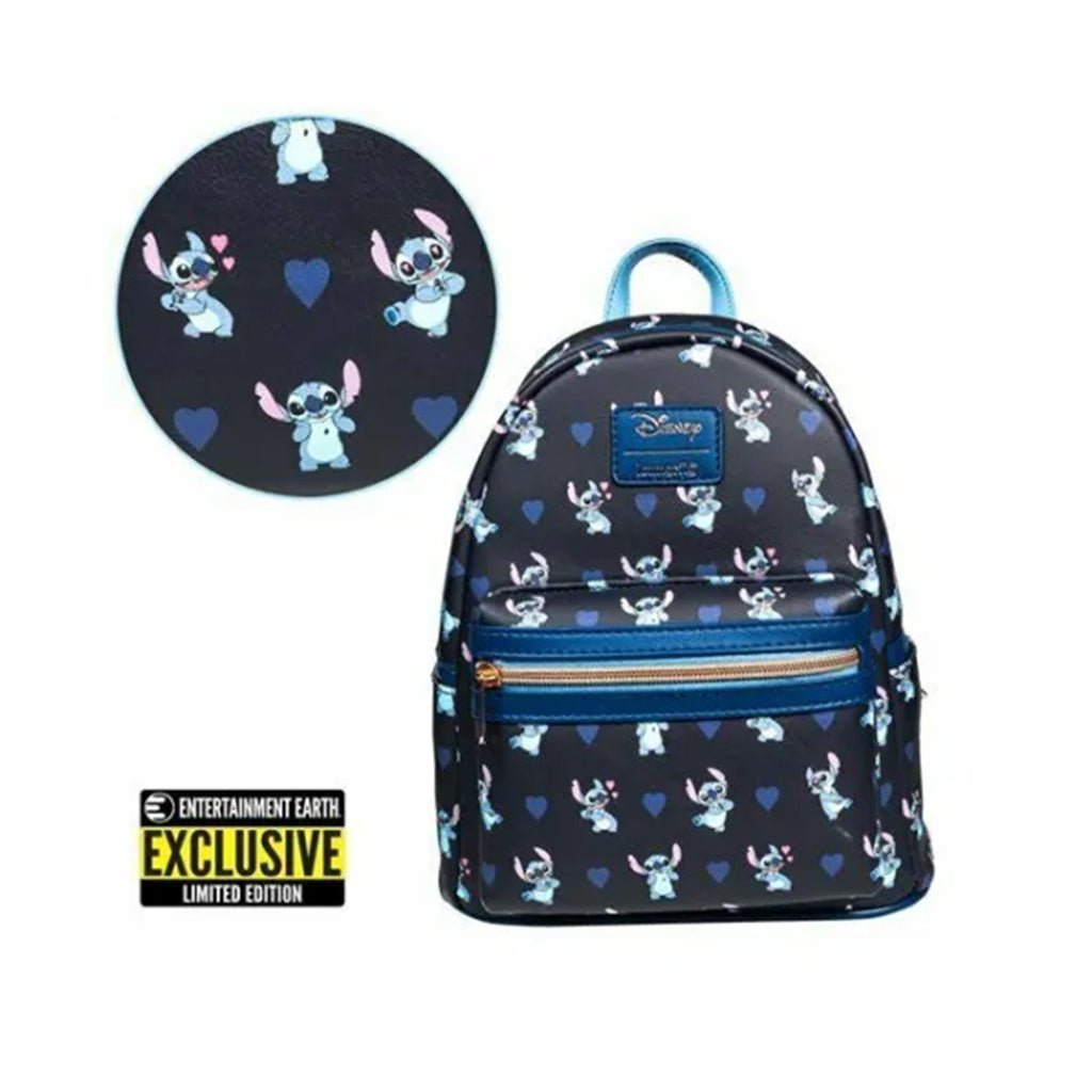 Loungefly Disney Lilo And Stitch Hearts EE Exclusive Mini Backpack
