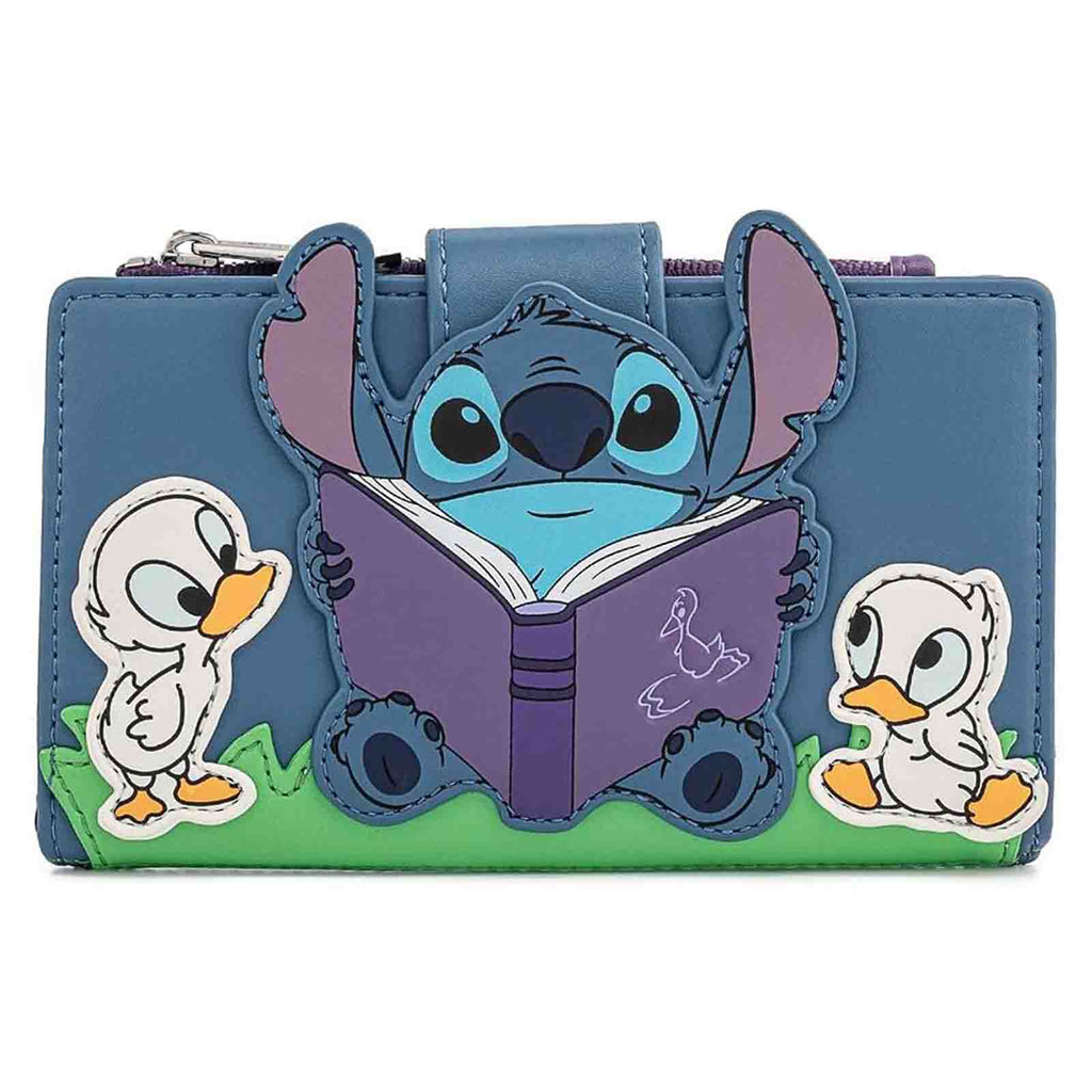 Loungefly Disney Lilo And Stitch Story Time Duckies Flap Wallet