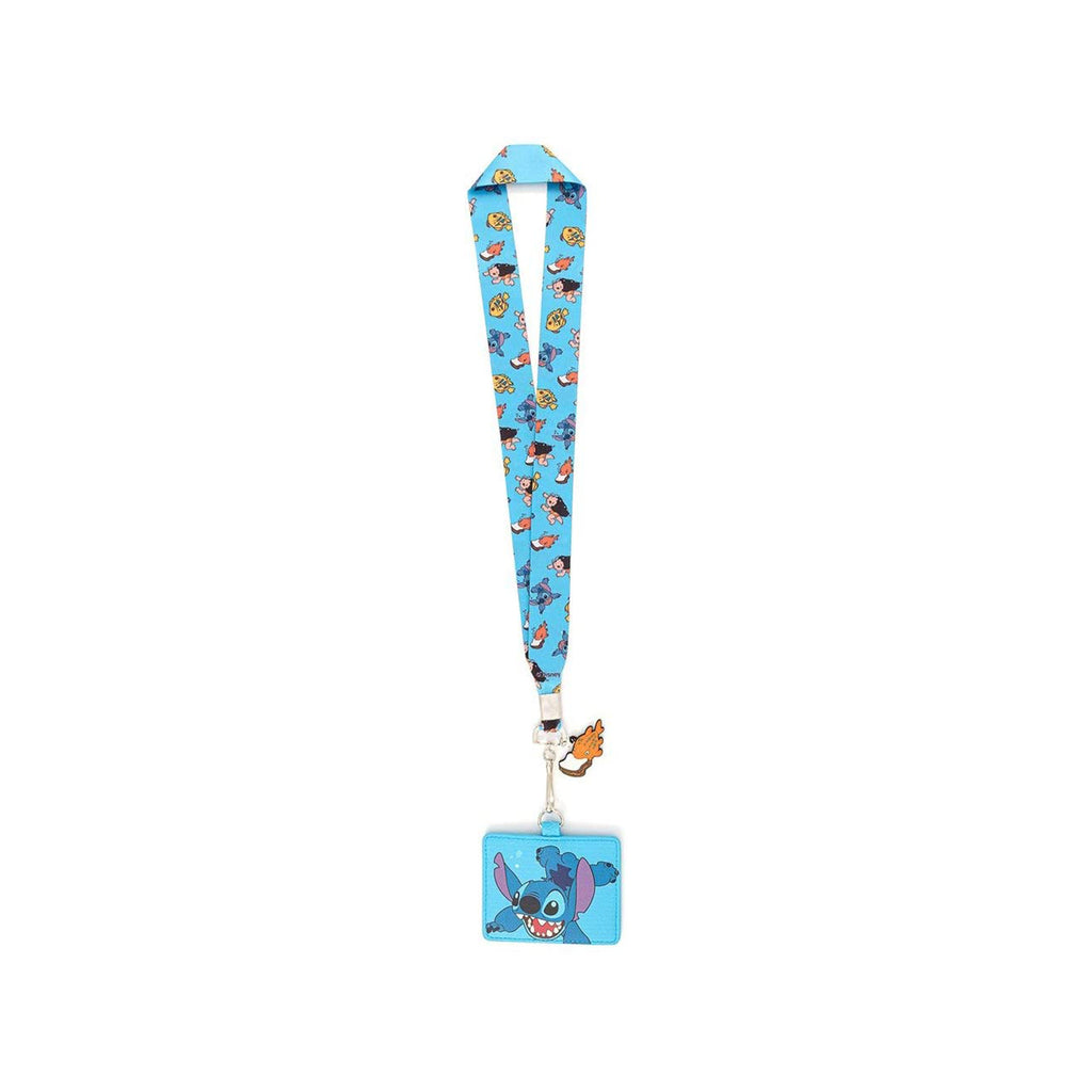Loungefly Disney Lilo And Stitch Swimming Lanyard With Card Holder