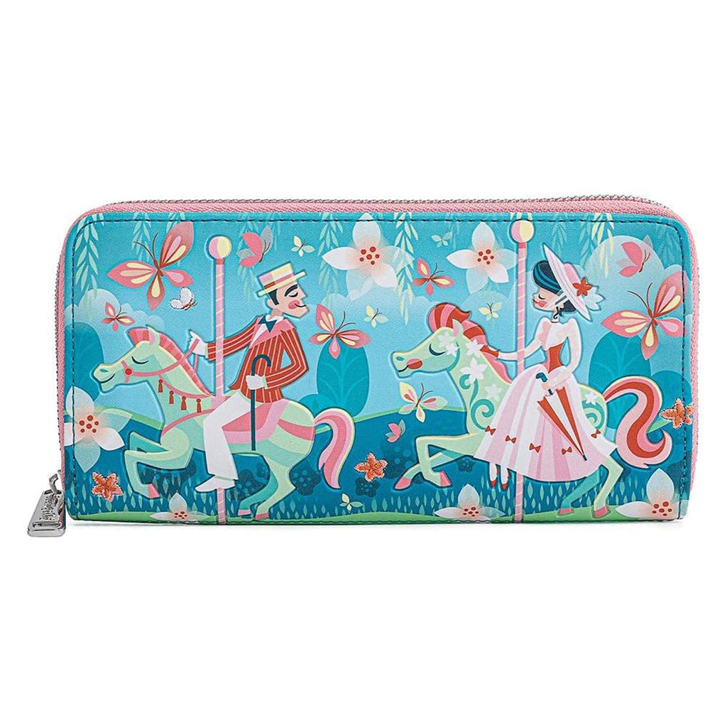 Loungefly Disney Mary Popping Jolly Holiday Zip Around Wallet
