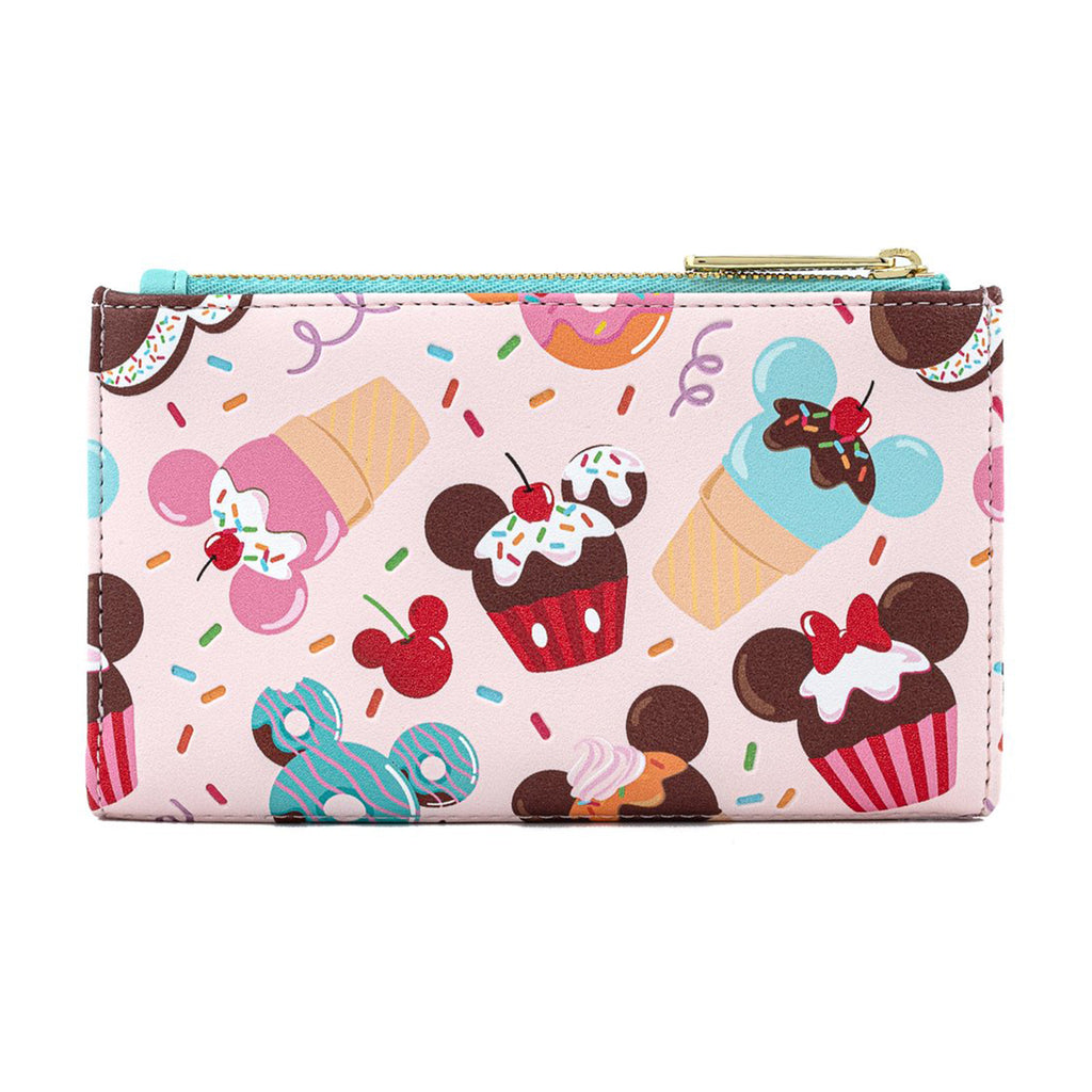 Loungefly Disney Mickey And MInnie Mouse Sweets Flap Wallet