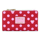 Loungefly Disney Minnie Mouse Pink Polka Dot Wallet - Radar Toys
