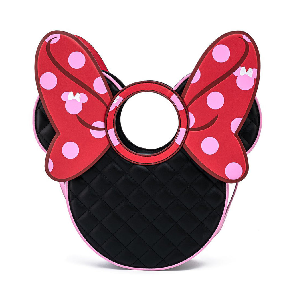 Loungefly Disney Minnie Mouse Quilted Bow Crossbody Bag Purse