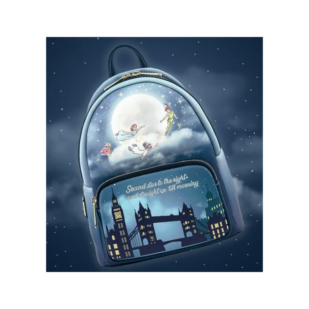 Loungefly Disney Peter Pan Second Star Glow Mini Backpack