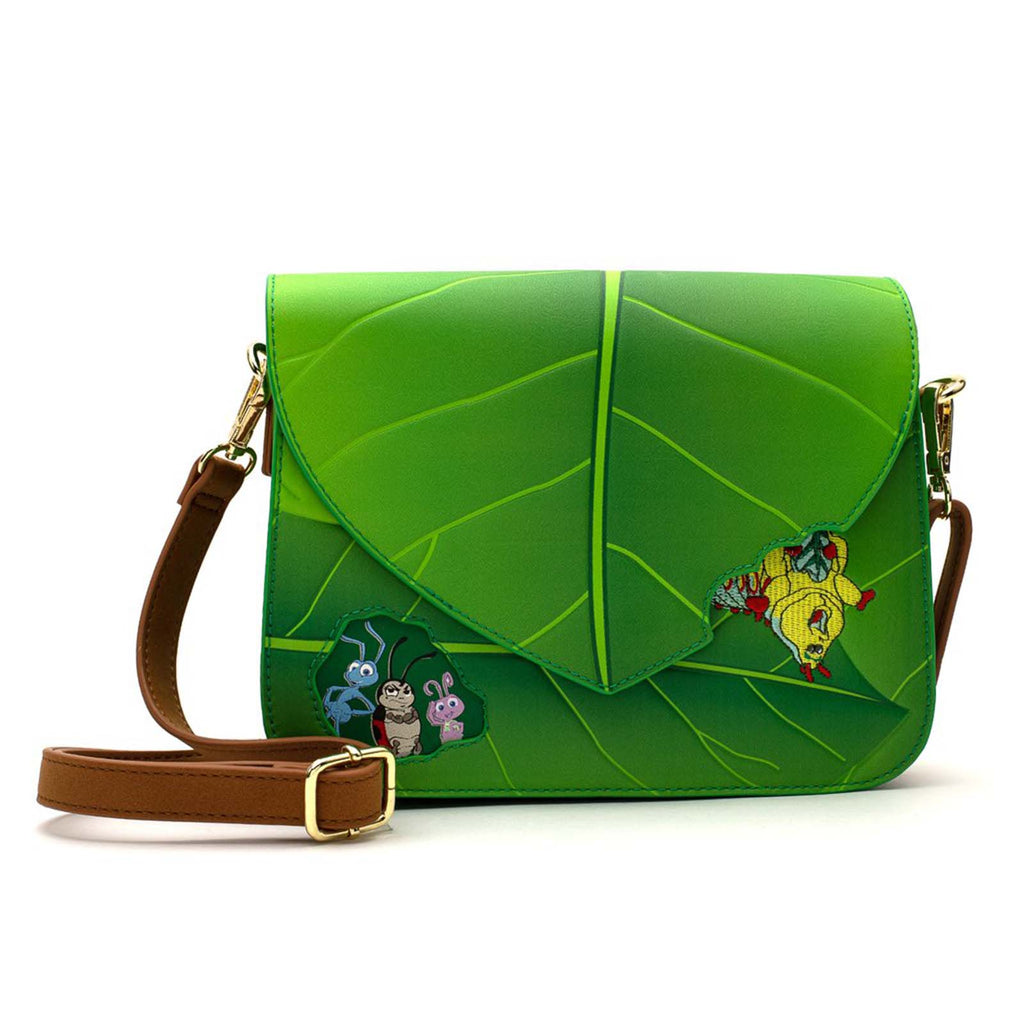 Loungefly Disney Pixar A Bug's Life Leaf Crossbody Bag Purse