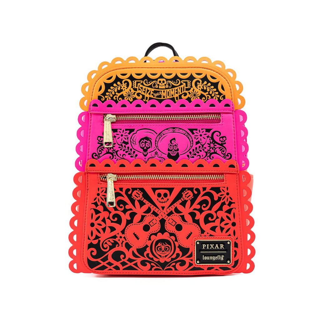 Loungefly Disney Pixar Coco Diecut Party Flags Mini Backpack