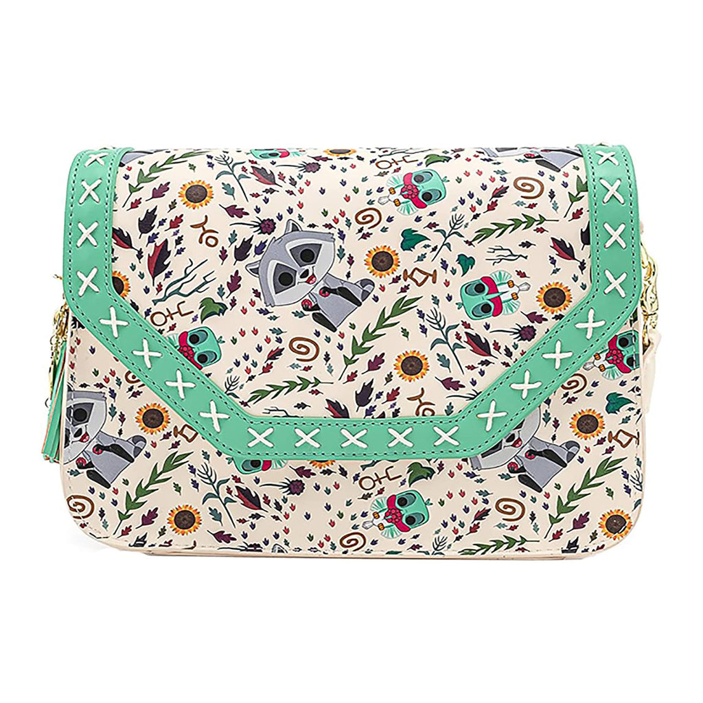 Loungefly Disney Pocahontas Meeko Flit Earth Day Crossbody Bag Purse