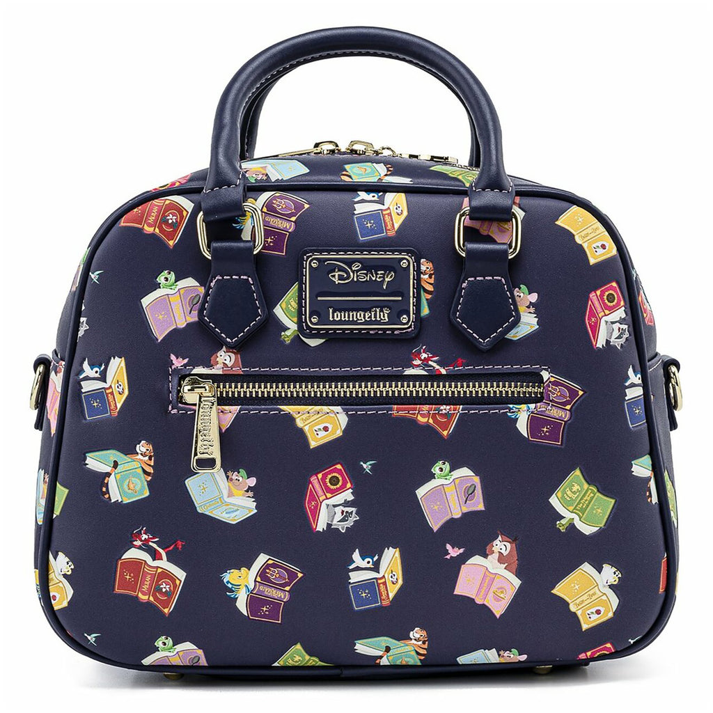 Loungefly Disney Princess Books All Over Print Crossbody Bag Purse