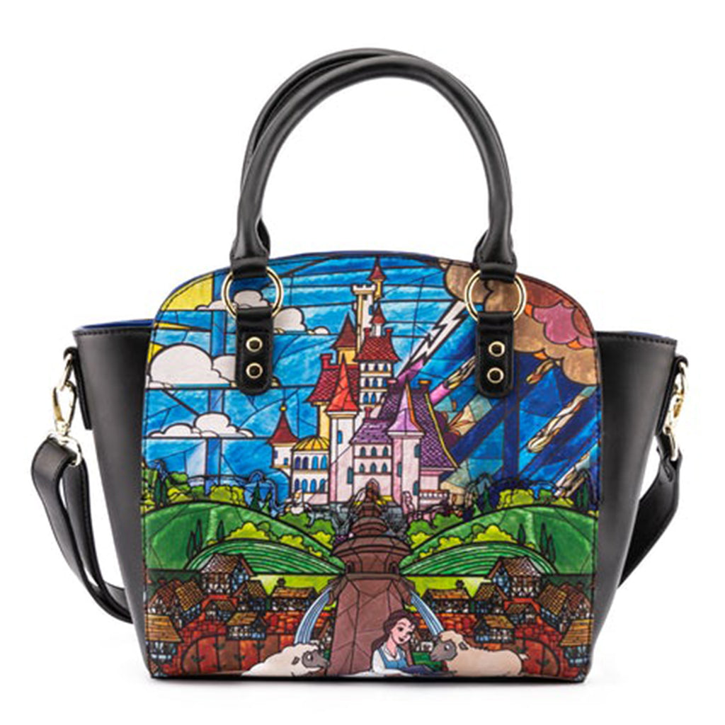 Loungefly Disney Princess Castle Series Belle Crossbody Bag Purse