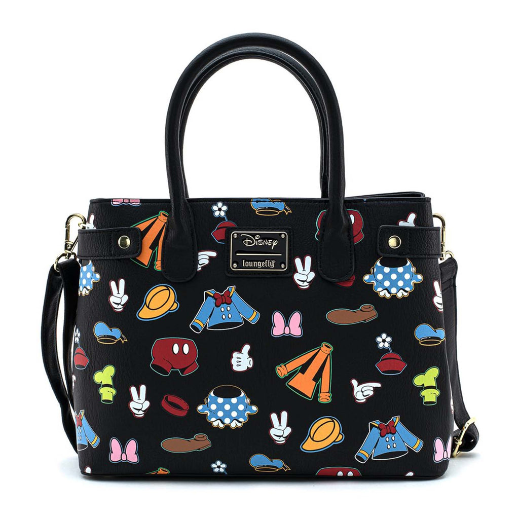 Loungefly Disney Sensational 6 Outfits All Over Print Crossbody Bag Purse
