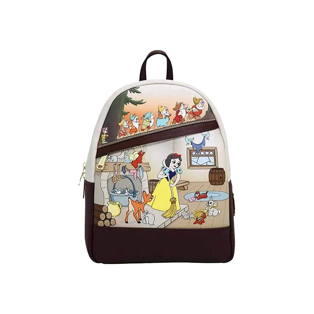 Loungefly Disney Snow White And The Seven Dwarfs Multi Scene Mini Backpack