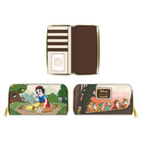 Loungefly Disney Snow White And The Seven Dwarfs Multi Scene Zip Around Wallet - Radar Toys