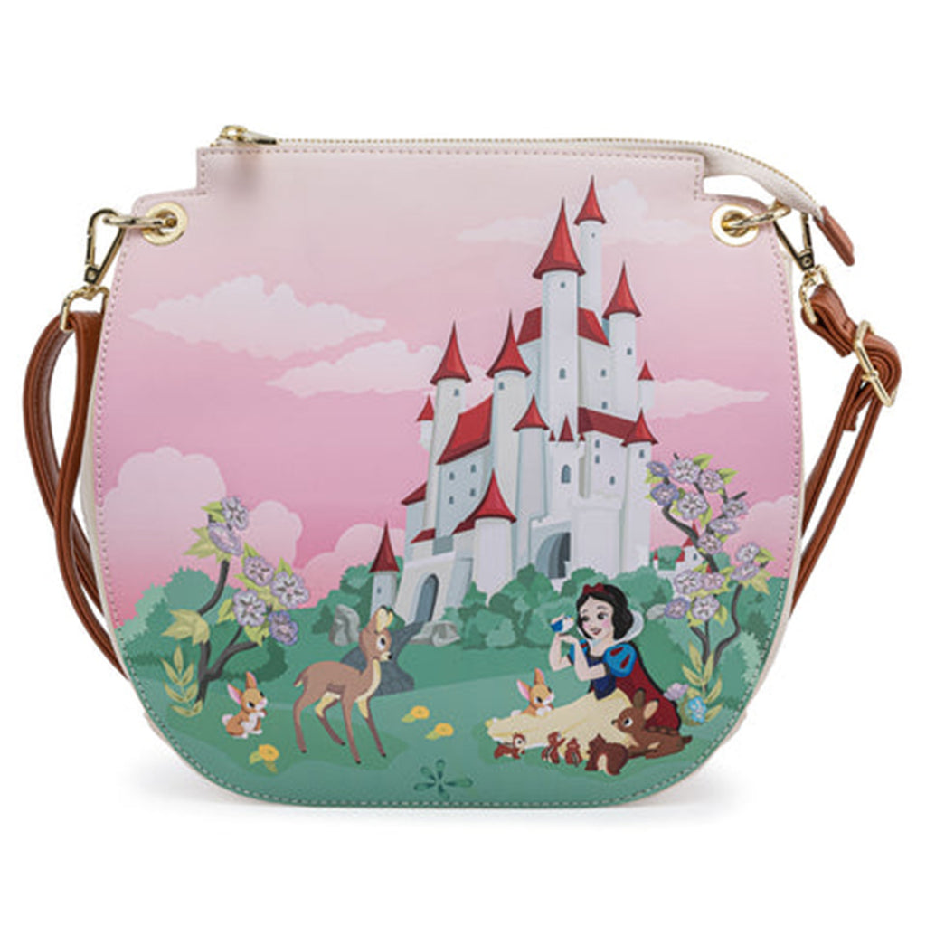 Loungefly Disney Snow White Castle Scene Crossbody Bag Purse - Radar Toys