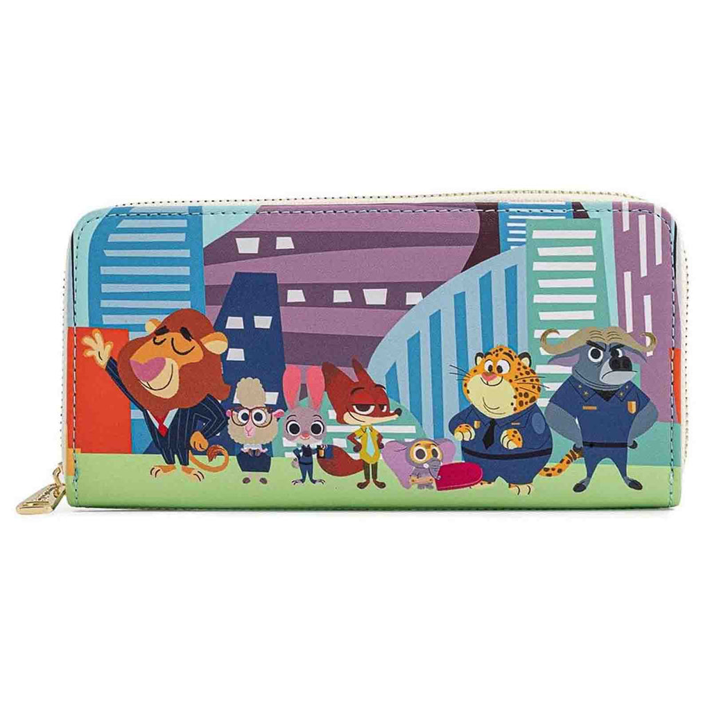 Loungefly Disney Zootopia Collection Zip Around Wallet