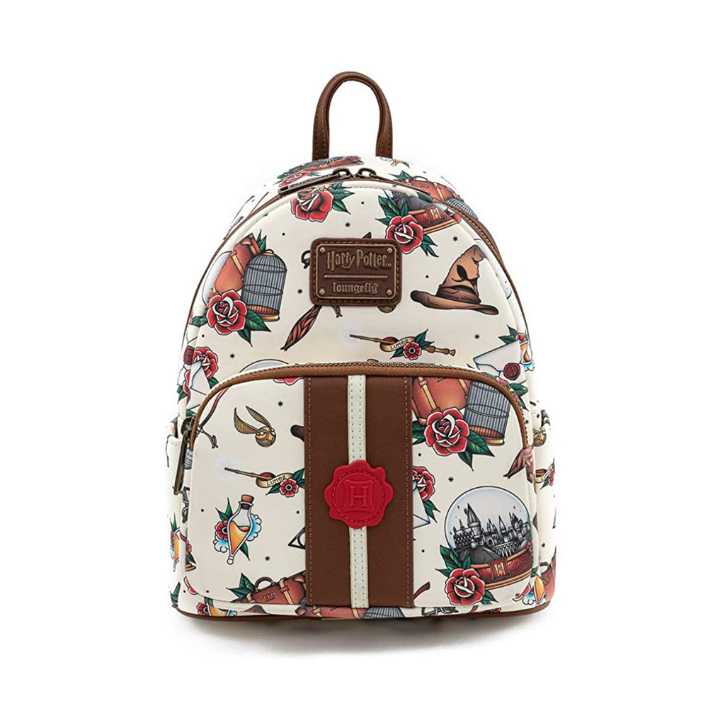 Loungefly Harry Potter Tattoo All Over Print Mini Backpack