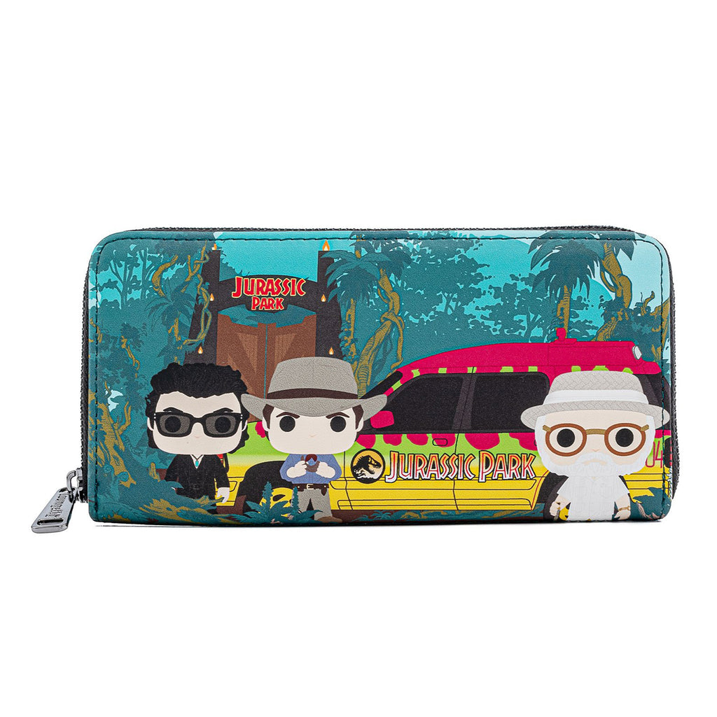 Loungefly Jurassic Park Gates POP Style Zip Around Wallet