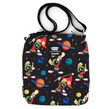 Loungefly Looney Tunes Marvin The Martian Space All Over Print Passport Bag Purse - Radar Toys