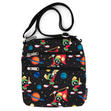 Loungefly Looney Tunes Marvin The Martian Space All Over Print Passport Bag Purse - Radar Toys