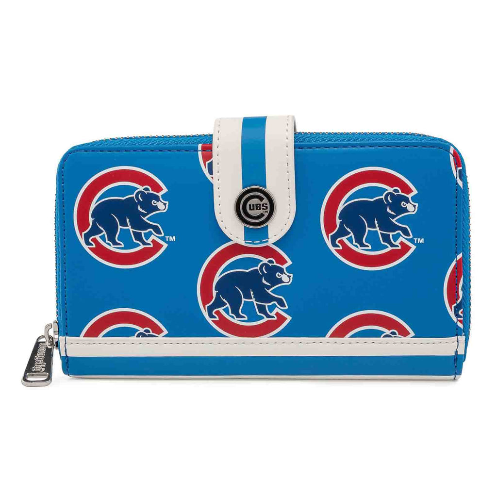 Loungefly MLB Chicago Cubs Logo Zip Around Wallet
