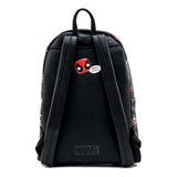 Loungefly Marvel Deadpool 30th Anniversary All Over Print Mini Backpack - Radar Toys
