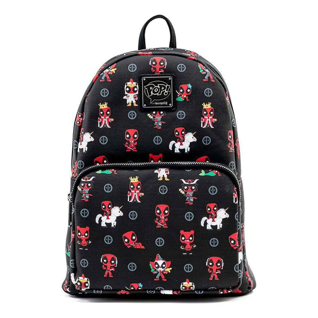 Loungefly Marvel Deadpool 30th Anniversary All Over Print Mini Backpack