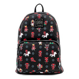 Loungefly Marvel Deadpool 30th Anniversary All Over Print Mini Backpack - Radar Toys